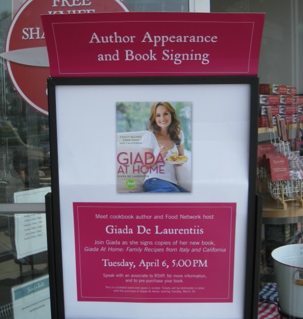 Finding Inspiration In Food: Giada Book Signing and her Pea Pesto ... Giada Books